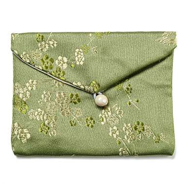 Dark Sea Green Rectangle Cloth Bags