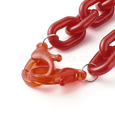 Acrylic Cable Chain Necklaces(NJEW-JN03534)-7