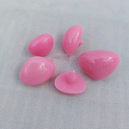 Plastic Safety Craft Nose, for DIY Doll Toys Puppet Plush Animal Making, Pearl Pink, 18x24mm(WG33255-04)