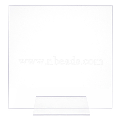 2Pcs 2 Style Acrylic Message Board, Square, Clear, 130.5~250.5x130.5~250.5x1.8~4.5mm, 1pc/style(AJEW-OC0002-74)