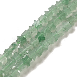 Natural Green Aventurine Beads Strands, Star, 4x4.5x2mm, Hole: 0.8mm, about 102pcs/strand, 15.35 inch(39cm)(G-G085-B10-01)