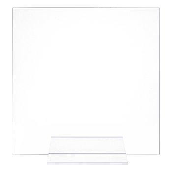 Olycraft 2Pcs 2 Style Acrylic Message Board, Square, Clear, 130.5~250.5x130.5~250.5x1.8~4.5mm, 1pc/style
