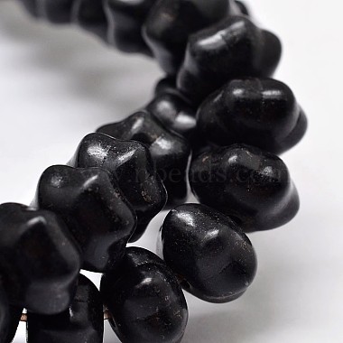 Black Pumpkin Synthetic Turquoise Beads