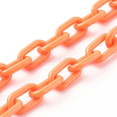 ABS Plastic Cable Chain Necklaces(NJEW-JN03478)-4