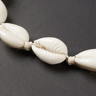 Natural Shell Beaded Necklace(NJEW-E094-01B)-4