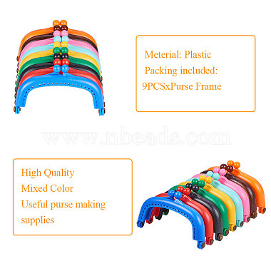 PandaHall Elite Plastic Purse Frame Handle for Bag Sewing Craft Tailor Sewer(FIND-PH0015-30)-4