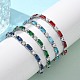 304 Stainless Steel Rhinestone Cup Link Bracelets for Women(BJEW-F488-20P)-1