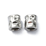 Non-Tarnish 304 Stainless Steel Beads, Column, Stainless Steel Color, 4x4mm, Hole: 1.6mm(STAS-C089-01A-P)