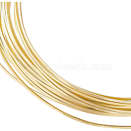 Brass Wire, Square Wire, Golden, 22 Gauge, 0.6x0.6mm, about 16.40 Feet(5m)/pc(FIND-WH0116-23A-01)