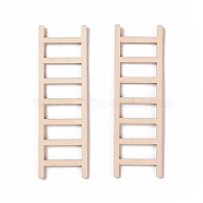 Miniature Unfinished Wood Ladder, for Kid Painting Craft, Dollhouse Accessories, Bisque, 89.5x29.5x2mm(FIND-H030-28)