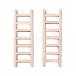 Miniature Unfinished Wood Ladder, for Kid Painting Craft, Dollhouse Accessories, Bisque, 89.5x29.5x2mm(FIND-H030-28)