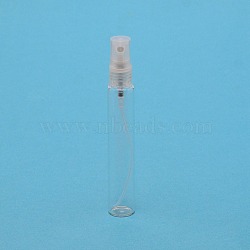 Mini Refillable Glass Spray Bottles, with Plastic Fine Mist Sprayer & Dust Cap, for Perfume, Essential Oil, Clear, 1.7x11.5cm, Capacity: 15ml(0.51fl. oz)(MRMJ-WH0077-021A)