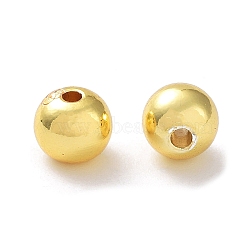 Brass Beads, Long-Lasting Plated, Rondelle, Real 18K Gold Plated, 6x5mm, Hole: 1.6mm(KK-WH0034-02E-G01)