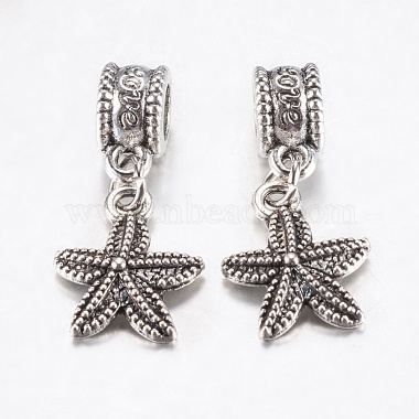 27mm Starfish Alloy Dangle Beads
