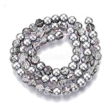 Electroplated Crackle Glass Beads Strands(X-EGLA-N014-6mm-03)-2