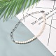 Vintage natürliche Perlenkette für Mädchenfrauen(NJEW-JN03678)-2