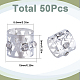 50Pcs Aluminum Dreadlocks Beads Hair Decoration(OHAR-SC0001-03S)-2