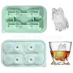 Bulldog Shaped Silicone Ice Molds, Green, 18.1&times;10.9&times;&times;5.2cm
(ST-CJ0043-092)