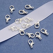Zinc Alloy Lobster Claw Clasps, Parrot Trigger Clasps, Cadmium Free & Lead Free, Jewelry Making Findings, Silver Color Plated, 12x6mm, Hole: 1.2mm(E102-S)