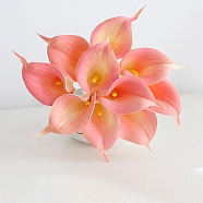 Calla Lily Imitation Leather Simulation Artificial Flower, Artificial Flower for Indoor & Outdoor Decoration, Pink, 350x90x70mm(PW-WG20810-04)