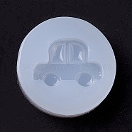 Car DIY Food Grade Silicone Molds, Resin Casting Molds, For UV Resin, Epoxy Resin Jewelry Making, White, 30x9mm, Inner Diameter: 22x16mm(DIY-C035-01)