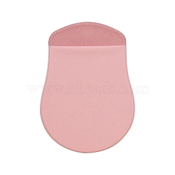 Polyester Mouse Storage Bag with Reusable Adhesive, Wireless Mouse Holder, Universal Stick-On Mouse Pouch, Pink, 135x97mm(PW-WG16720-02)