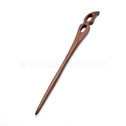 Swartizia Spp Wood Hair Sticks, Dyed, Mask, Coconut Brown, 172x15x7mm(OHAR-Q276-02)