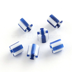 PE DIY Melty Beads Fuse Beads Refills, Column, Royal Blue, 5x5mm, Hole: 3mm(X-DIY-R037-03)
