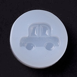 Car DIY Food Grade Silicone Molds, Resin Casting Molds, For UV Resin, Epoxy Resin Jewelry Making, White, 30x9mm, Inner Diameter: 22x16mm(DIY-C035-01)