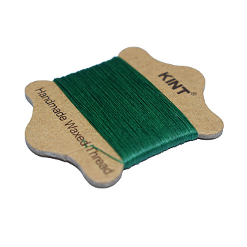 Waxed Nylon Cord, Dark Green, 0.65mm, about 21.87 yards(20m)/card