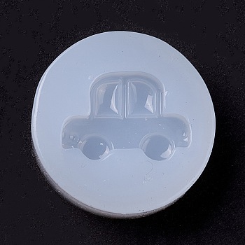 Car DIY Food Grade Silicone Molds, Resin Casting Molds, For UV Resin, Epoxy Resin Jewelry Making, White, 30x9mm, Inner Diameter: 22x16mm