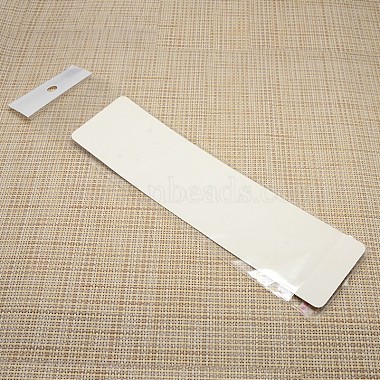 Rectangle Necklace Display Sets Cardboard Paper Cards and Self Adhesive Cellophane Bags(X-NDIS-M001-02)-2