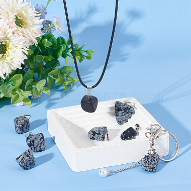 24Pcs Natural Snowflake Obsidian Pendants(G-UN0001-16B)-2