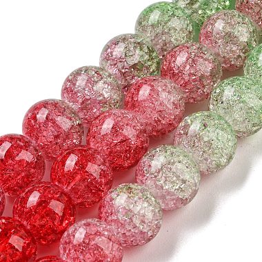 Spray Painted Crackle Glass Beads Strands(DGLA-C002-8mm-06)-3