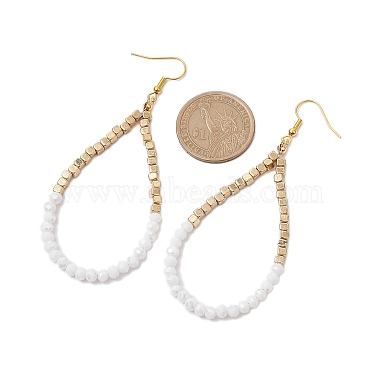 boucles d'oreilles pendantes en perles de verre et de plastique(EJEW-JE05857-02)-3