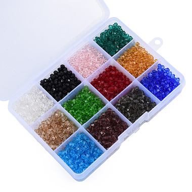 2160Pcs 12 Color Transparent Glass Beads(GLAA-T024-11)-3