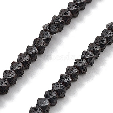 Rhombus Lava Rock Beads