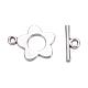 Flower Tibetan Style Alloy Toggle Clasps(X-A0977Y)-2
