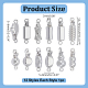 12Pcs 12 Styles Brass Box Clasps(KK-AR0004-85)-2