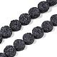 Frosted Natural Lava Rock Beads Strands(G-E618-03)-1