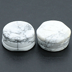 Natural Howlite Display Base Stand Holder for Crystal, Crystal Sphere Stand, 2.7x1.2~1.4cm(WICR-PW0001-16B)