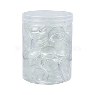 PandaHall Elite Transparent Glass Cabochons, Half Round/Dome, Clear, 24.5~25x6~7mm(GGLA-PH0004-22)