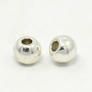 Tibetan Style Alloy Beads, Barrel, Cadmium Free & Nickel Free & Lead Free, Antique Silver, 6x5mm, Hole: 2.5mm.