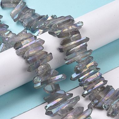 Natural Quartz Crystal Points Beads Strands(G-K181-B21)-4