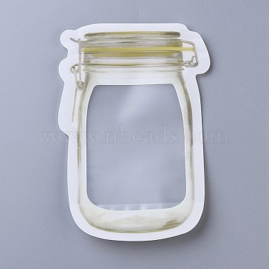 Reusable Mason Jar Shape Zipper Sealed Bags(OPP-Z001-02-A)-2