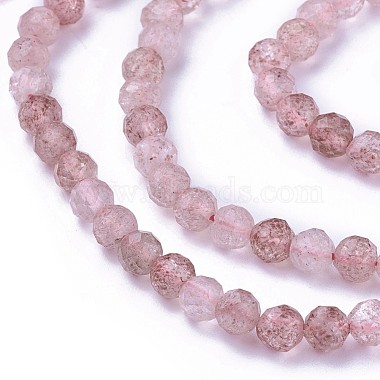 Natural Strawberry Quartz Beads Strands(G-F619-16A-4mm)-3