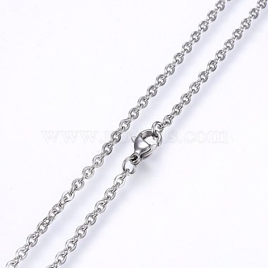 Non-Tarnish 304 Stainless Steel Cable Chains Necklaces(NJEW-F226-04P-05)-2