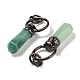 Natural Green Aventurine Faceted Pointed Bullet Pendants(G-A221-03E)-2