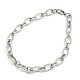 Fashionable 304 Stainless Steel Engraved Vine Mother-son Chain Bracelets(STAS-A028-B101P)-1