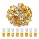 200pcs 2 couleurs aluminium dreadlocks perles décoration de cheveux(ALUM-YW0001-05)-1